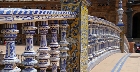 spain square tiles